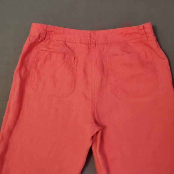 Jones New York Sport Dress Pants Size 6 Coral Pink Straight Leg Casual Mid Rise - Picture 4 of 13